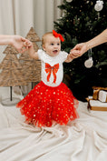 Load image into Gallery viewer, Classic Christmas Tulle Skirt - Red Stars