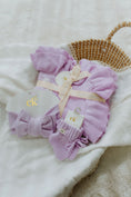 Load image into Gallery viewer, Reversible Knit Blanket | Lavender Butterflies