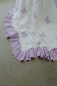 Load image into Gallery viewer, Reversible Knit Blanket | Lavender Butterflies
