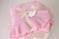 Load image into Gallery viewer, Frilly Knit Blanket | Cotton Candy