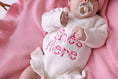 Load image into Gallery viewer, "She's Here" Floral Knit Romper | Snow