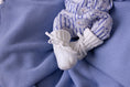 Load image into Gallery viewer, Knitted Baby Booties | White