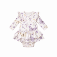 Load image into Gallery viewer, Lilac Butterflies - Bodysuit Dress