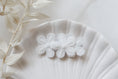Load image into Gallery viewer, Large White Flower Clip