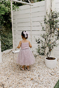 Load image into Gallery viewer, Ribbed Tulle Dress - Mauve Butterflies