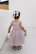 Load image into Gallery viewer, Large Tulle Sailor Bow - Mauve Butterflies