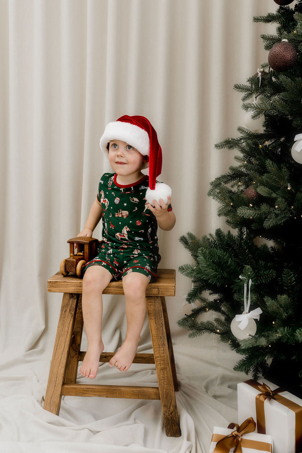 Luxe Embroidered Family Santa Hat