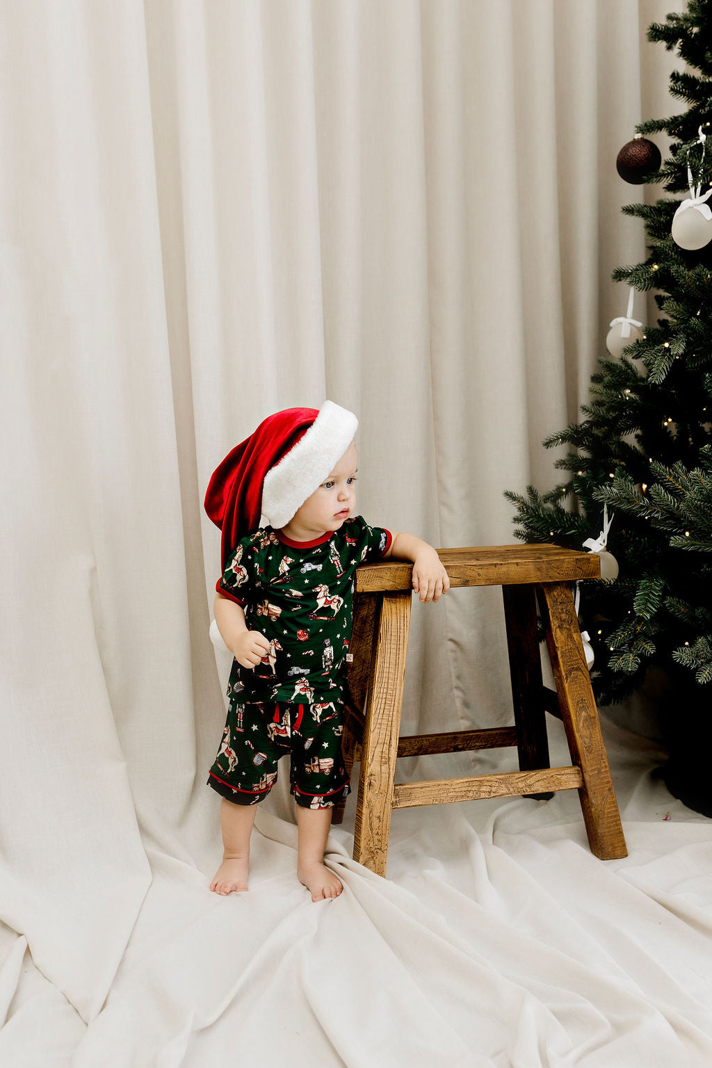 Luxe Embroidered Family Santa Hat