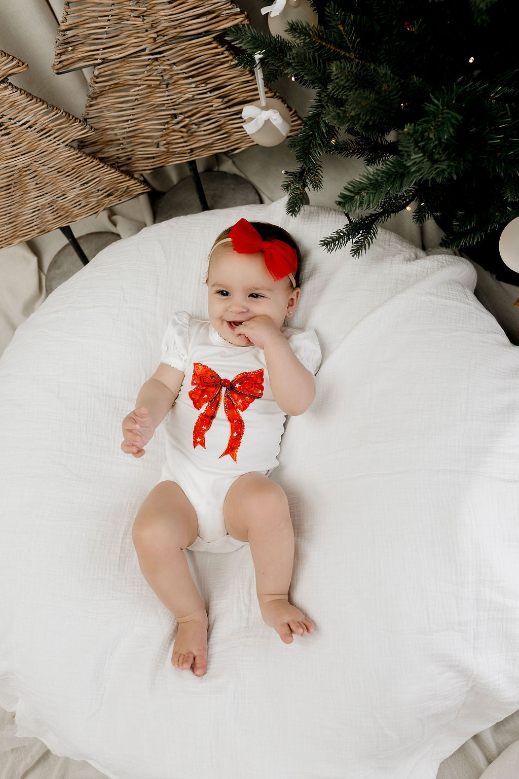 Cherry Tulle Bow