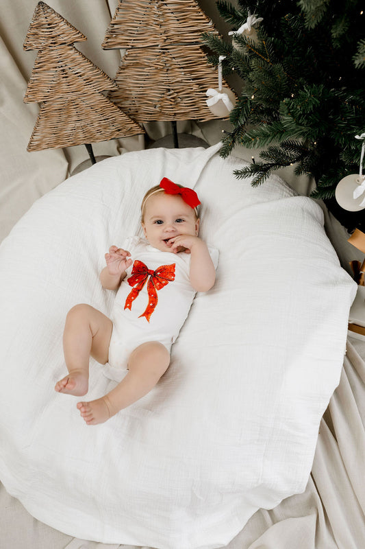 Ruby Star Coquette Bow - Bamboo Bodysuit