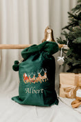 Load image into Gallery viewer, Deluxe Embroidered Santa Sack - Santa's Sleigh
