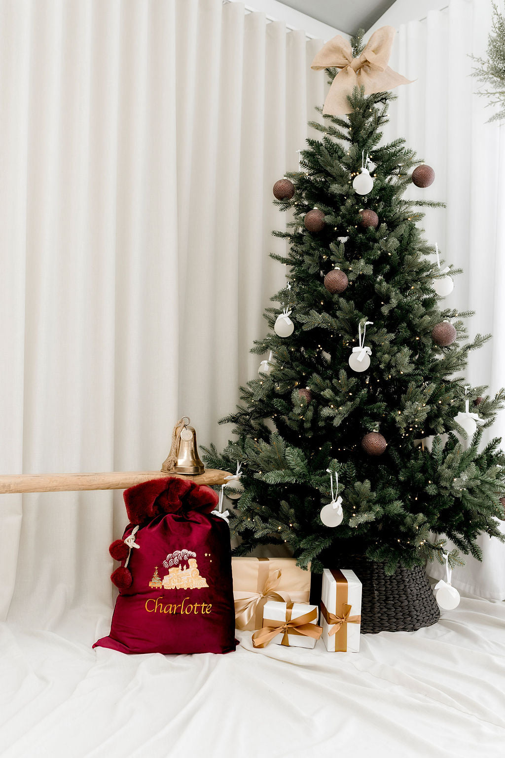 Deluxe Embroidered Santa Sack - Polar Express