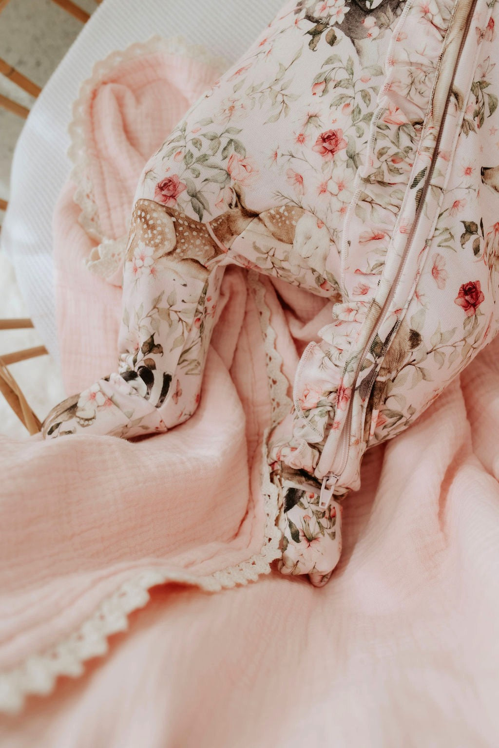 Baby Animals - Bamboo Zipsuit