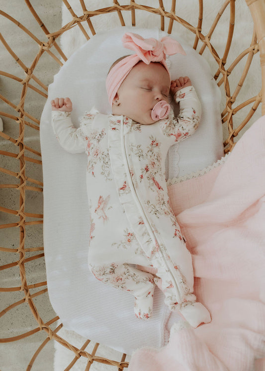 Rose Garden - Bamboo Zipsuit