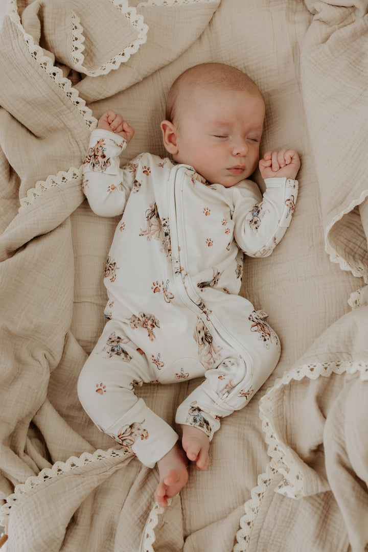 Pawfect Pals - Bamboo Zipsuit