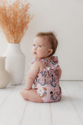 Load image into Gallery viewer, SIZE 4Y LEFT • Ruffle Shoulder one piece - Mer Friends
