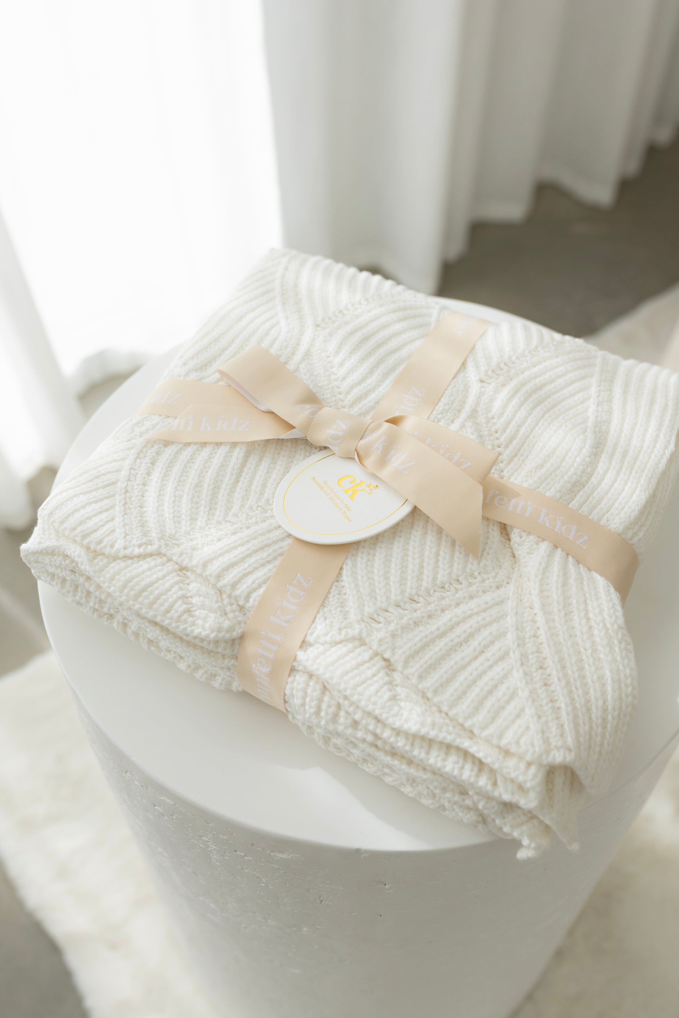 Keepsake Knit Blanket | Ivory