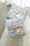 Load image into Gallery viewer, Classic Muslin Blanket | Soft Blue
