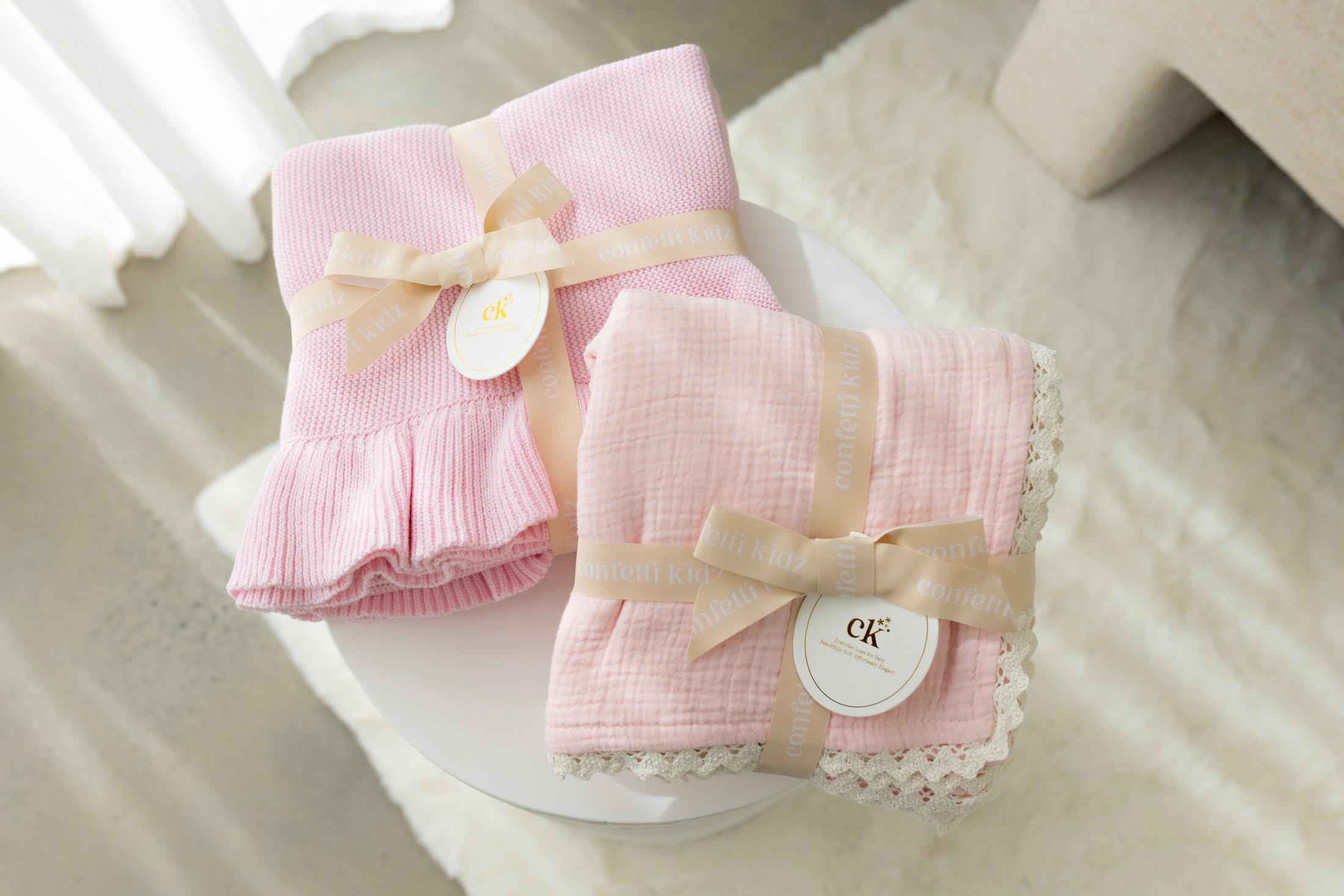 Classic Muslin Blanket | Soft Pink
