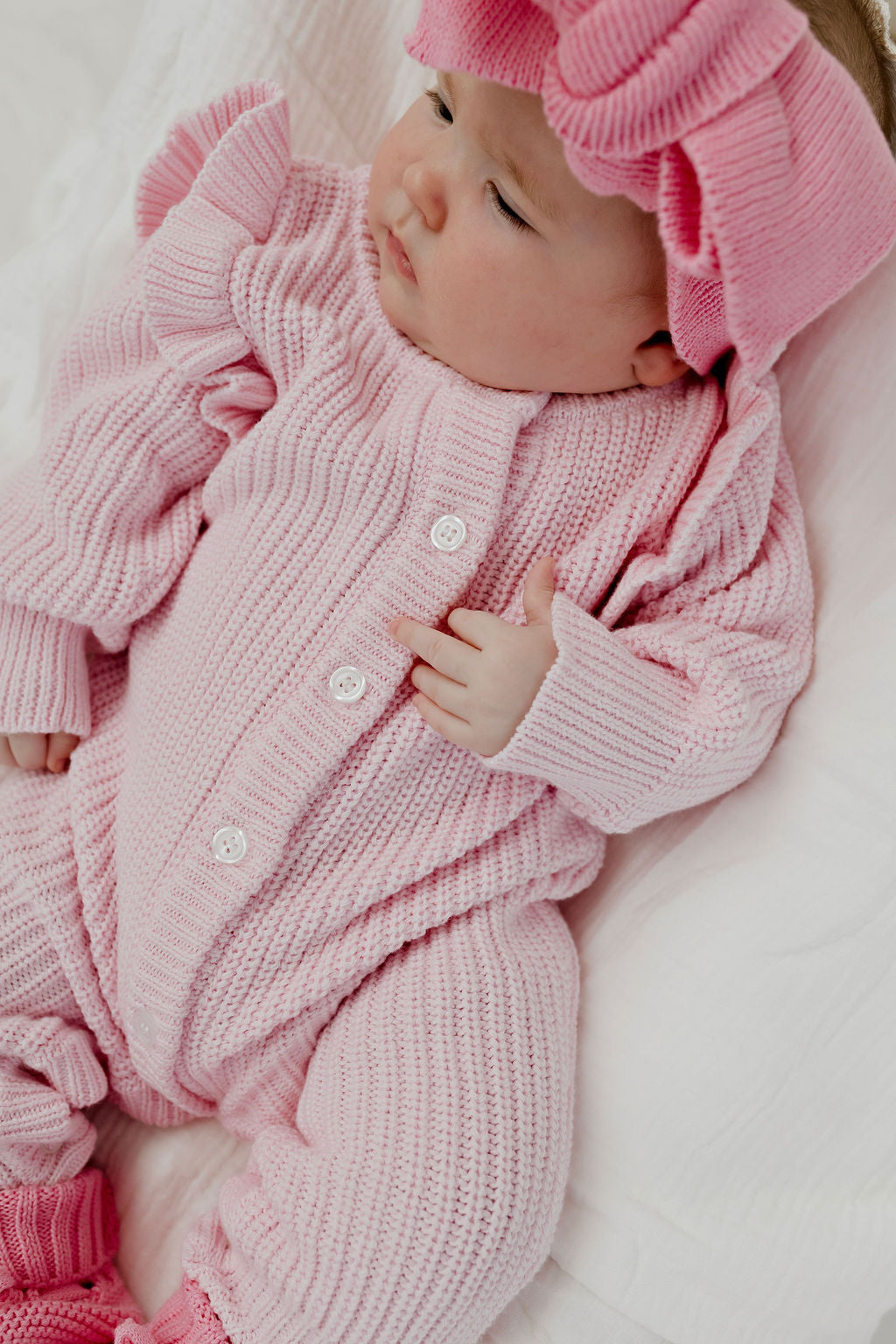 Pink Pointelle Keepsake Set