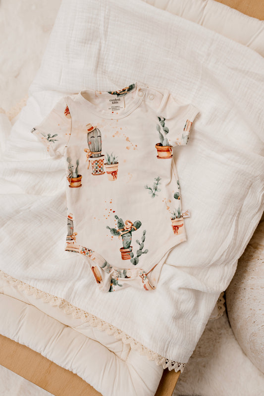 Happy Cactus - Bamboo Bodysuit
