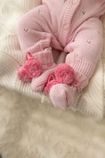 Load image into Gallery viewer, Knit Booties | Pink Poms
