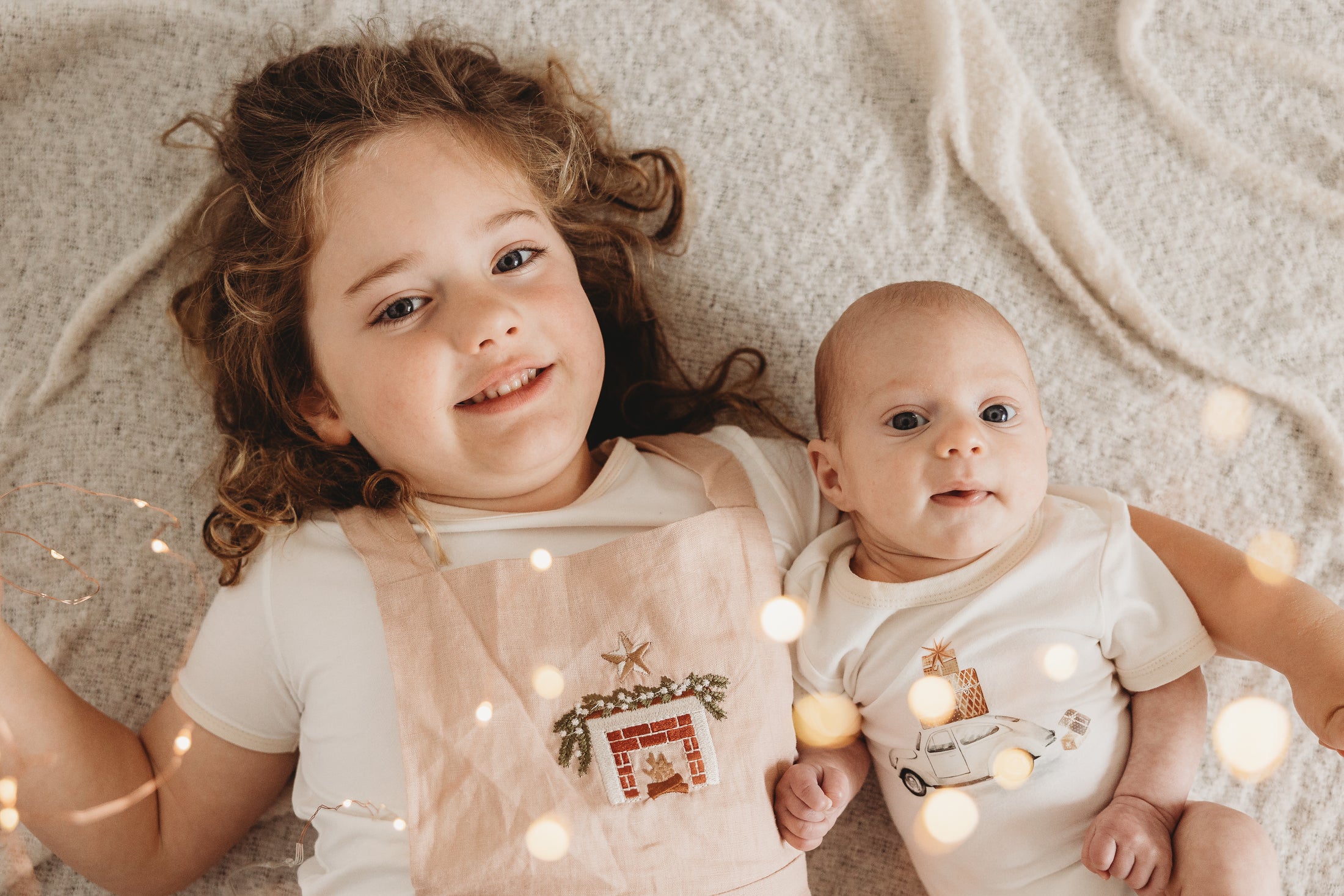 Embroidered Oak Overalls - Cosy Fireplace