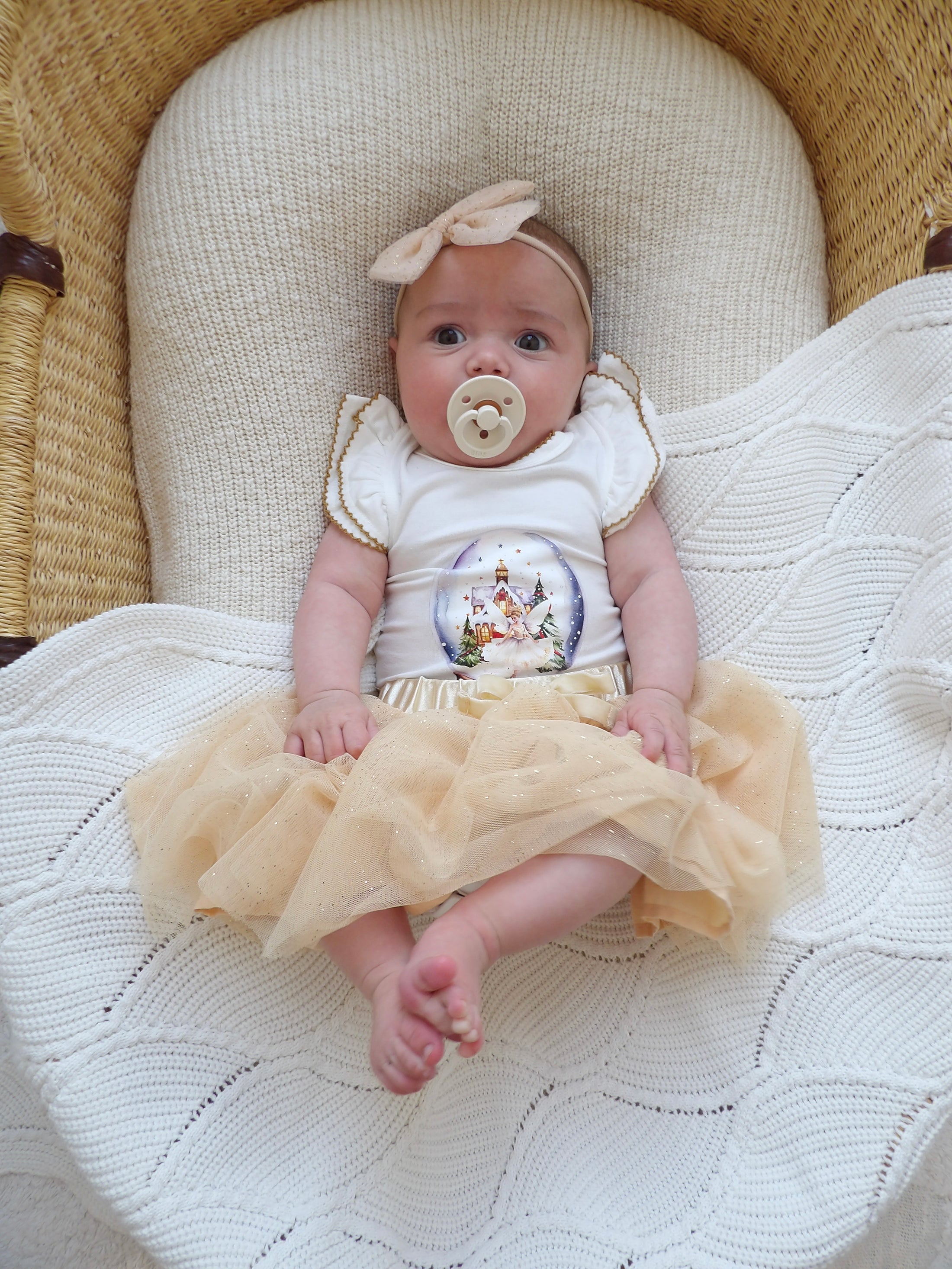 Sparkly Tulle Skirt - Gold