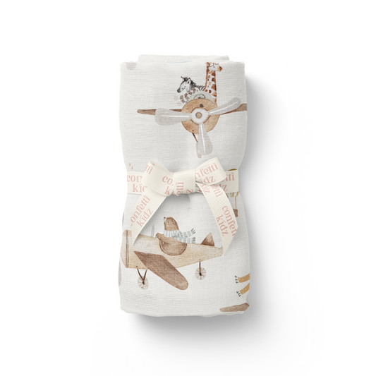 Organic Baby Wrap - Up and Away