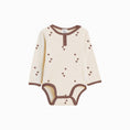 Load image into Gallery viewer, Henley Bodysuit - Brown Hearts
