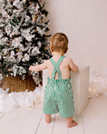 Load image into Gallery viewer, Striped Overalls - Mistletoe
