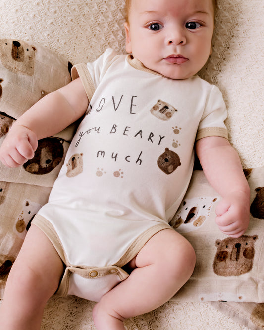 Print Bodysuit - Beary Cute