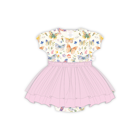 Butterfly Blooms - Onesie Tutu Dress