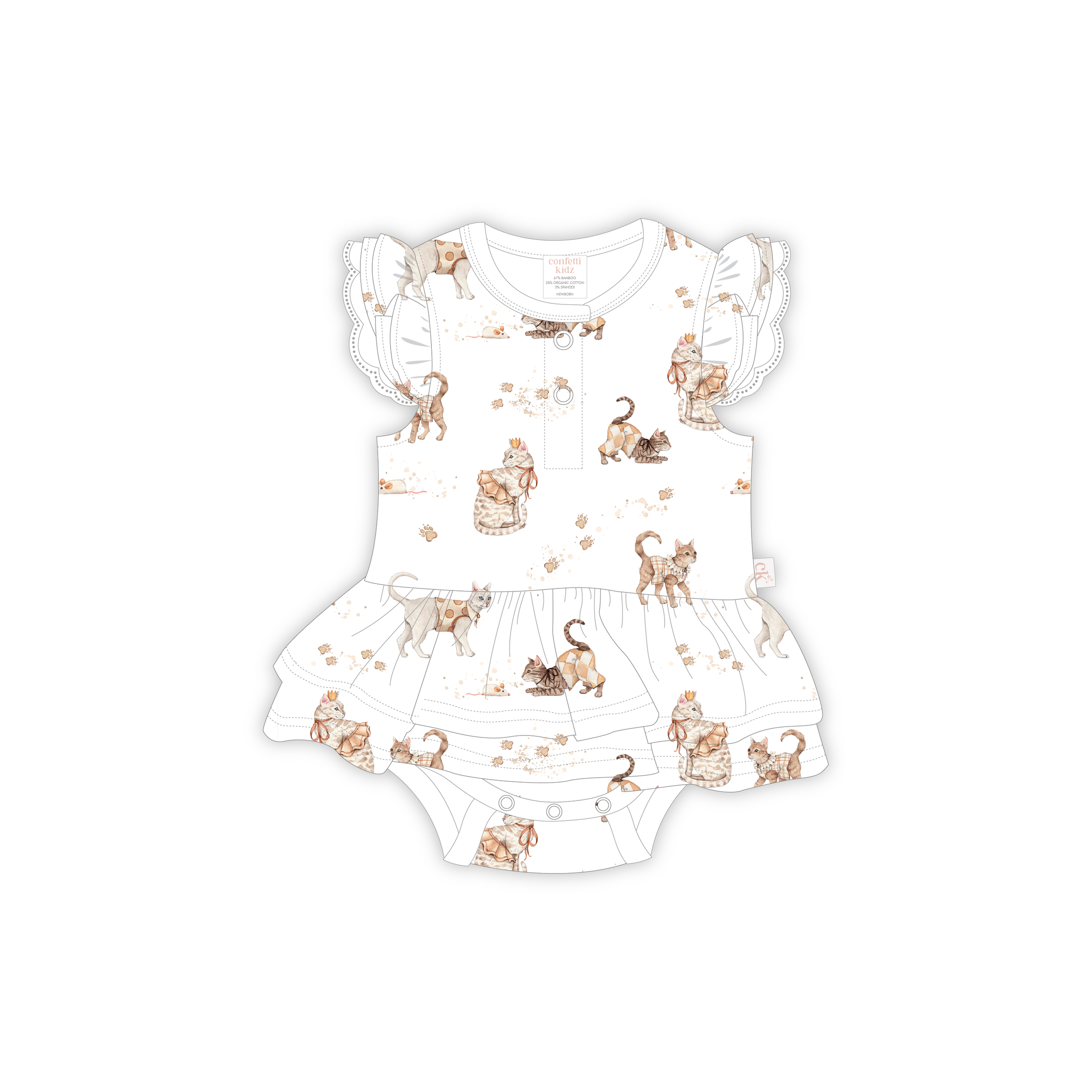 Royal Whiskers - Bodysuit Dress