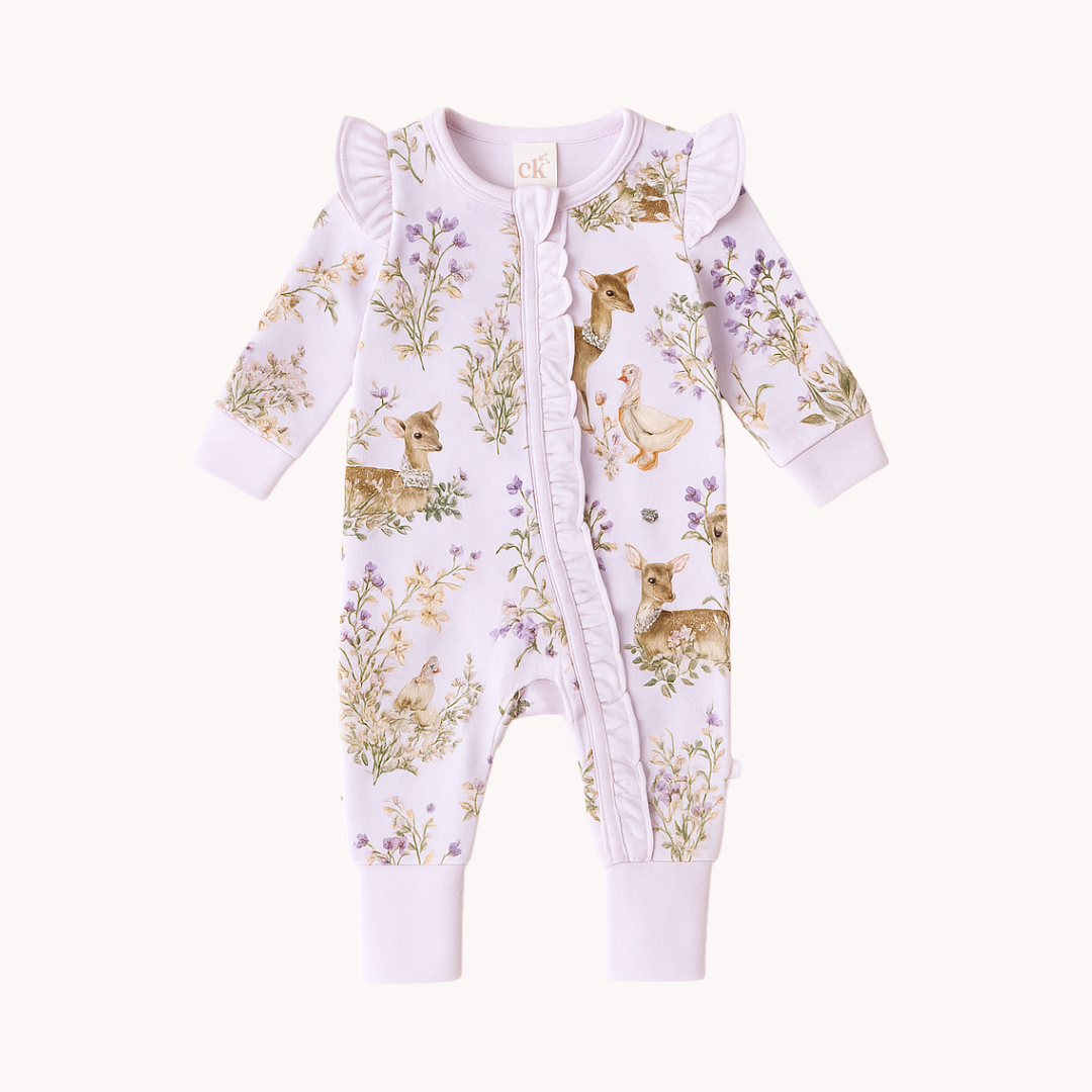 Enchanted Gardens - Bamboo Zipsuit