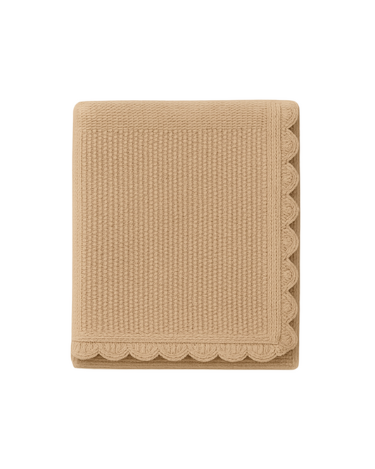 Heirloom Knit Blanket | Fawn Speckle