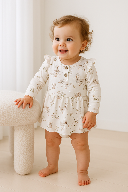 Forever Friends - Onesie Flutter Dress