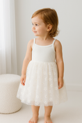 Load image into Gallery viewer, Ribbed Tulle Dress - Golden Daisies
