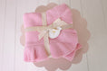 Load image into Gallery viewer, Frilly Knit Blanket | Cotton Candy
