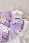 Load image into Gallery viewer, Knitted Baby Booties | Lilac
