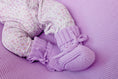 Load image into Gallery viewer, Knitted Baby Booties | Lilac
