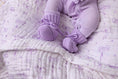 Load image into Gallery viewer, Oversized Knit Top Knot | Lilac Waffle
