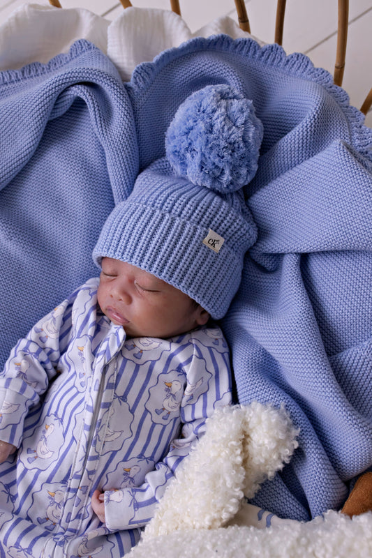 Baby Knit Beanie | Cloud Blue