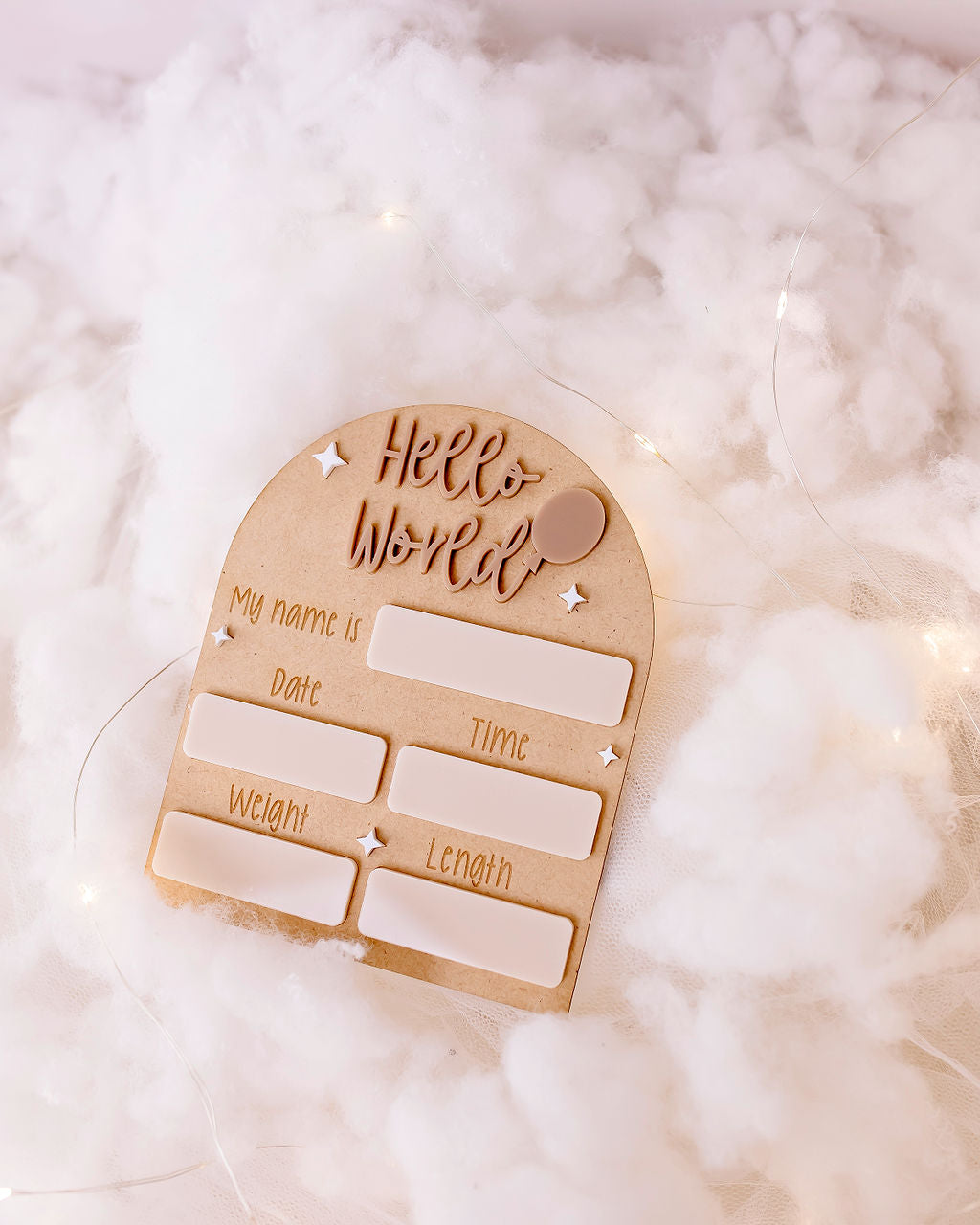 Arch Announcement Plaque - Neutral