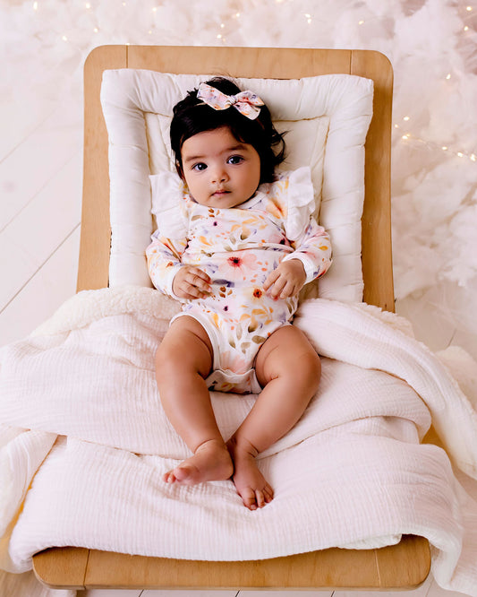 Sweet Florals - Frilly Bodysuit