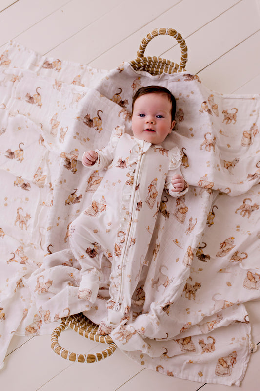 Royal Whiskers - Bamboo Zipsuit