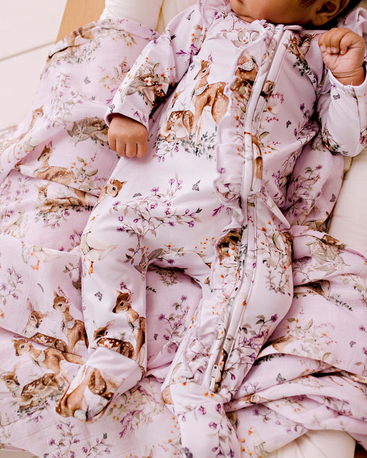 Enchanted Gardens - Bamboo Zipsuit