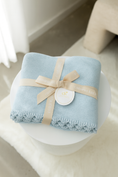 Load image into Gallery viewer, Heritage Knit Blanket | Traditional Blue
