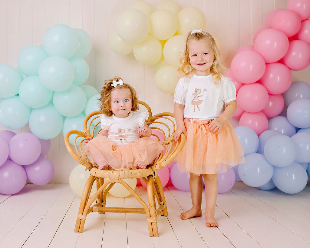 Soft Peach Tulle Skirt