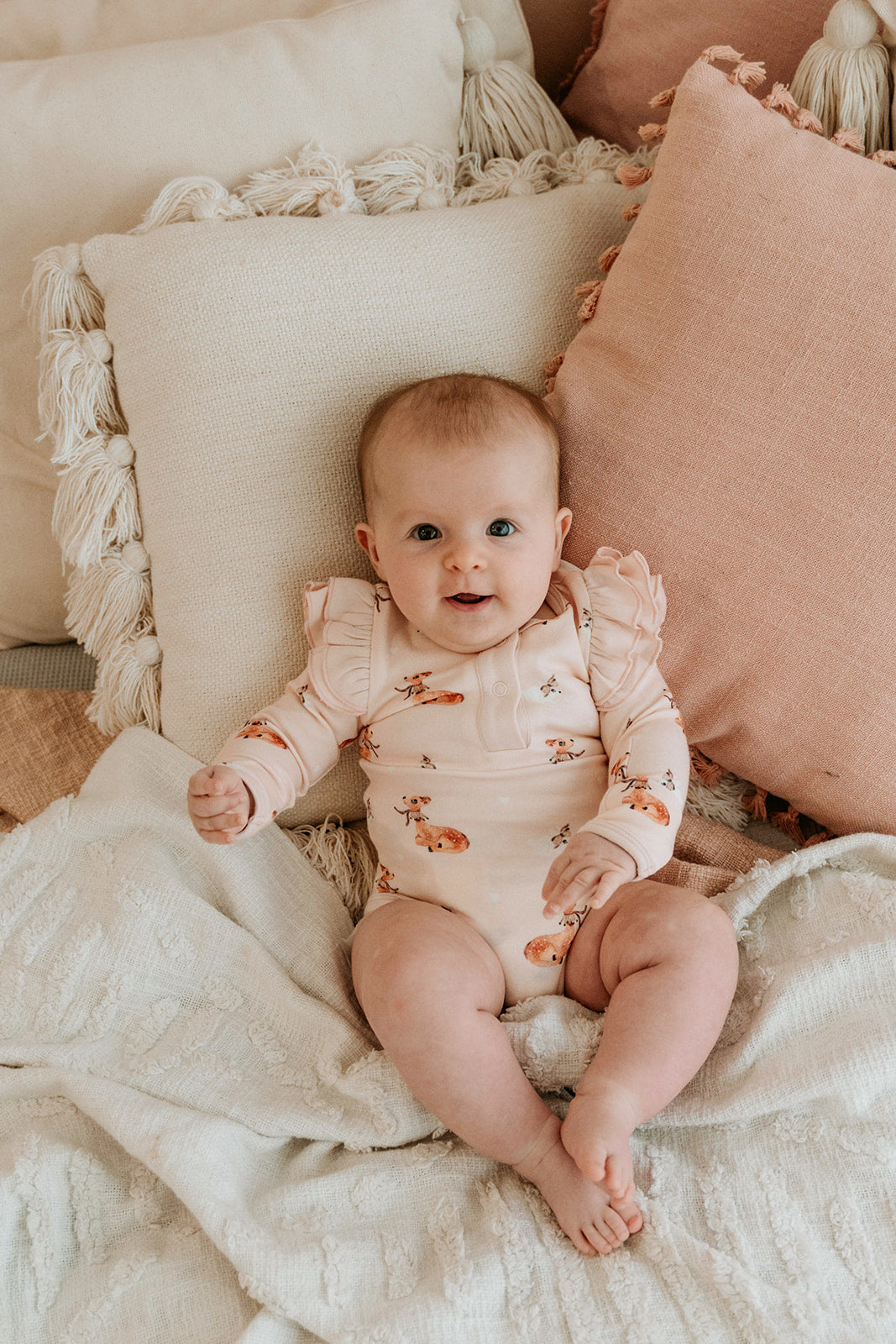 Frilly Bodysuit - Classic Fawn